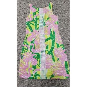 Lilly Pulitzer X Target Fan Dance Flamingo Mini Dress 20th Anniversary Womens 2
